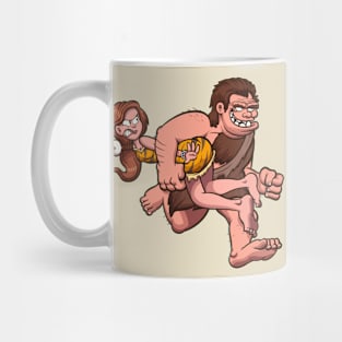 Caveman Kidnapping Cavewoman Mug